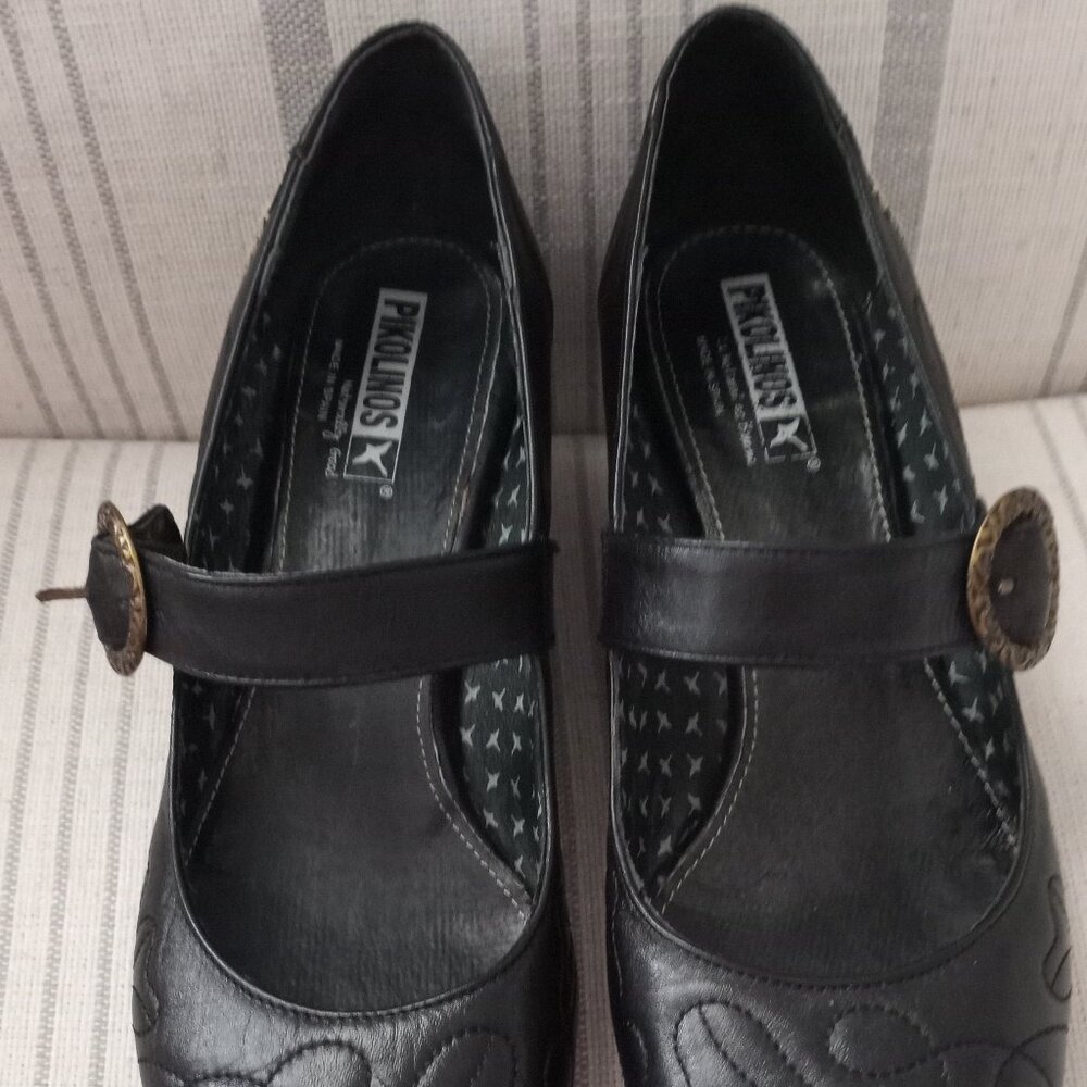 'PIKOLINOS' Black Leather shoe Size 9 - 9.5 EUC - Picture 2 of 15